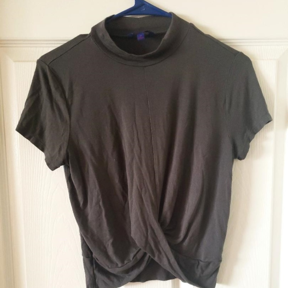 Dark gray crop top